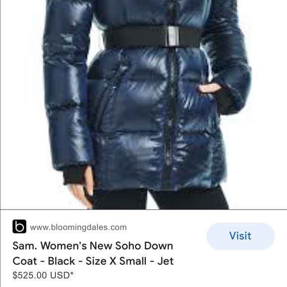 SAM. Women's Soho Belted Down Puffer Jacket - Picture 11 of 11